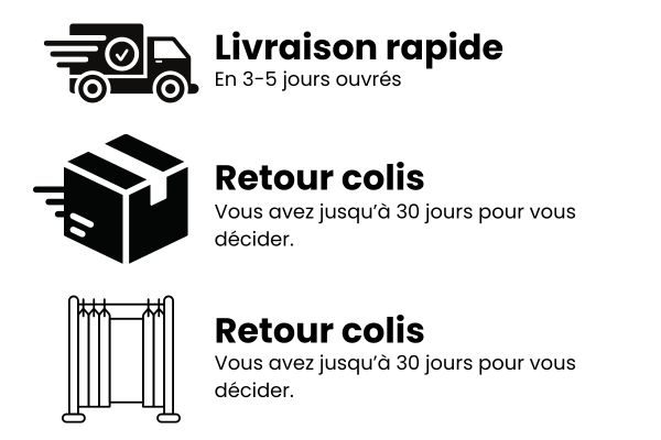 Livraison rapide en 3-5 jours ouvrés