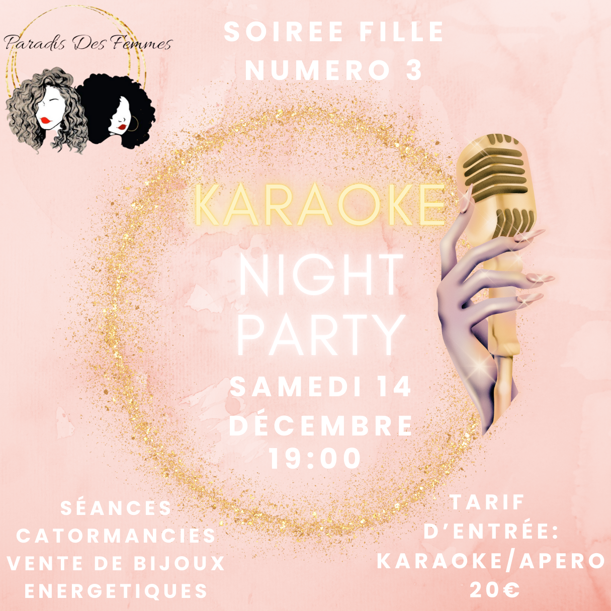 Karaoke night party instagram post